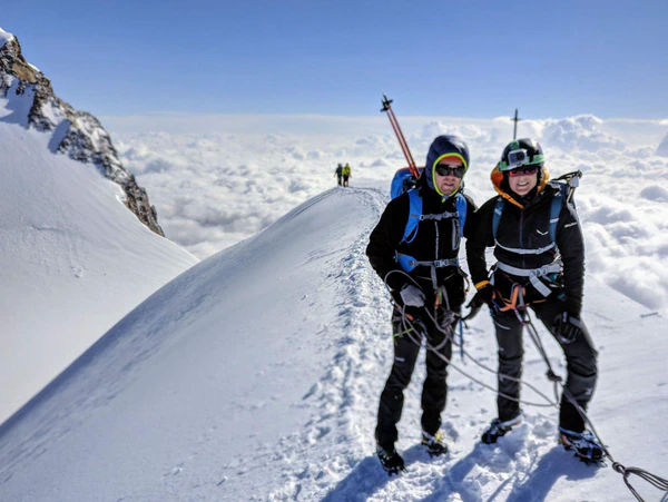 En haut de Parrotspitze