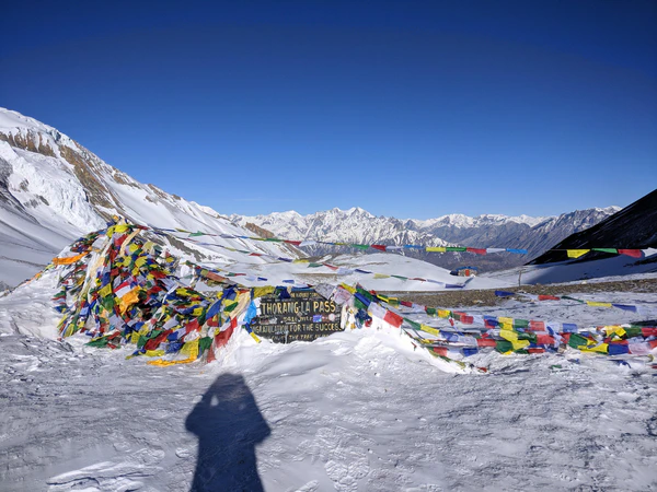 Thorung La Pass dans la neige