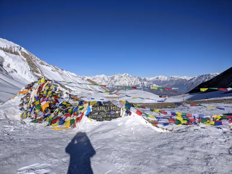 Thorung La Pass dans la neige