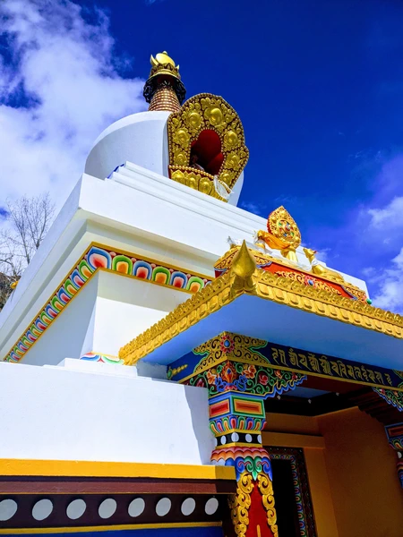 Vue sur un petit temple du trek des Annapurnas