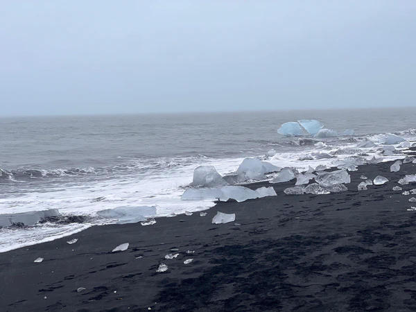 Vue sur les diamants de Diamond Beach