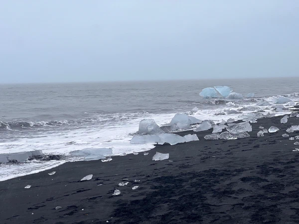 Vue sur les diamants de Diamond Beach