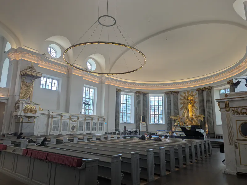 L’intérieur de la cathédrale de Göteborg