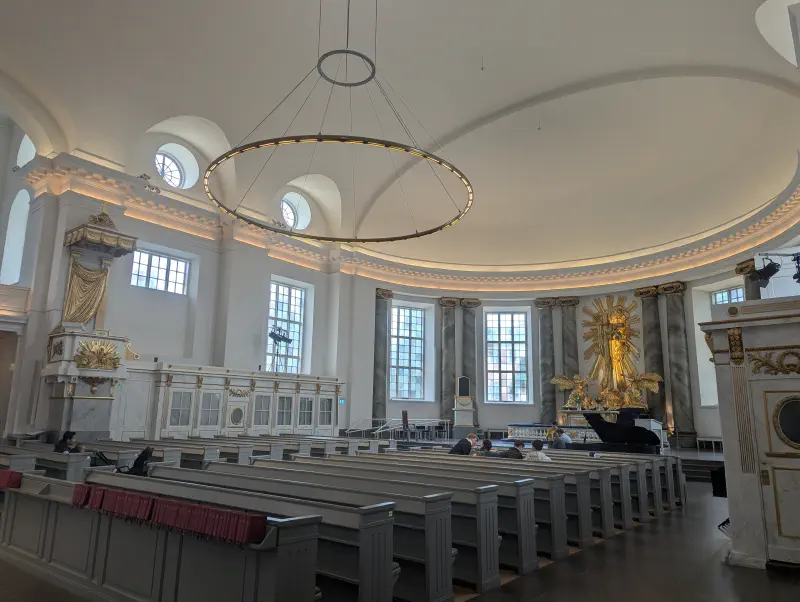 L&rsquo;intérieur de la cathédrale de Göteborg